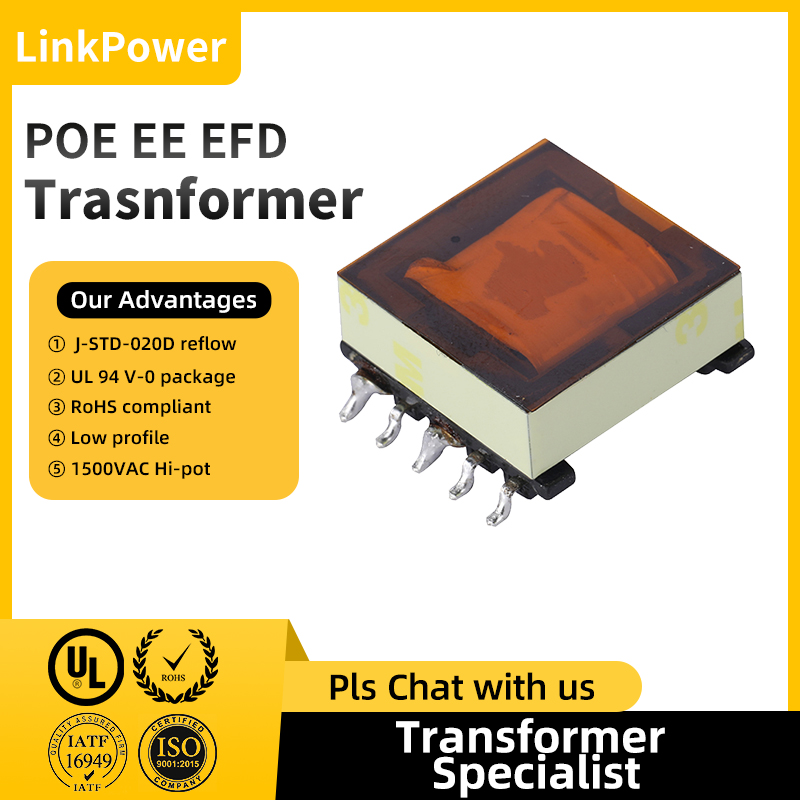 High-efficiency PoE transformers enable seamless power and data transfer in modern network systems.